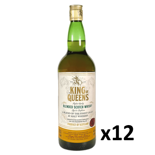 PROMO WHISKY KING OF QUEENS x 12 botellas